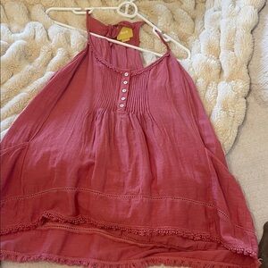 Maeve Rose Pink Halter Tunic Top